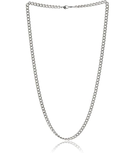 Phiten Carbonized Titanium Chain Necklace - Corrosion-Resistant